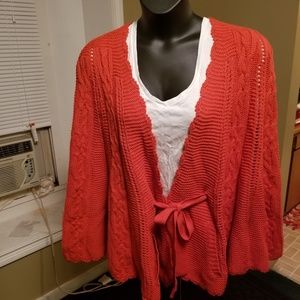 Orange poncho